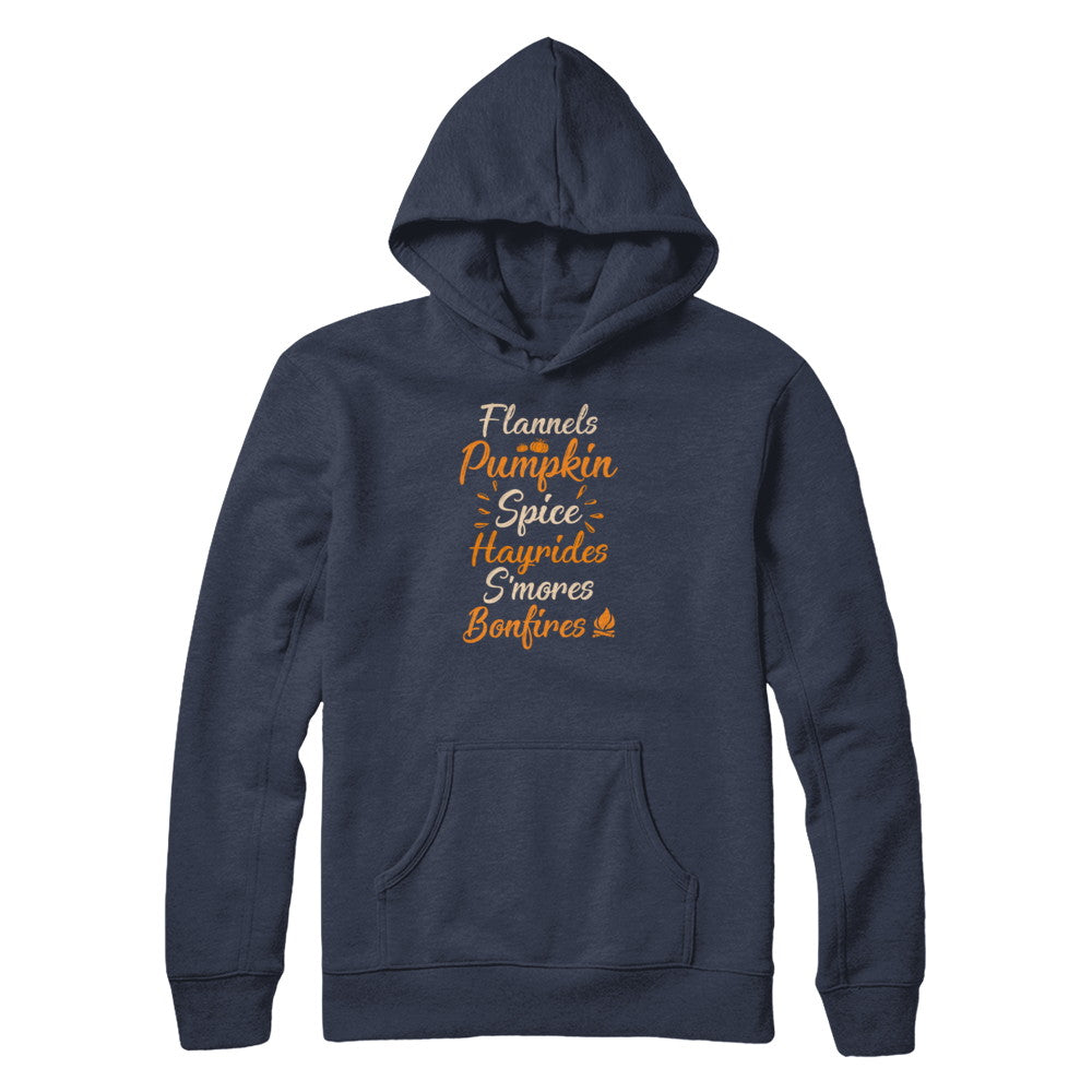 Flannels Pumpkin Spice Hayrides Autumn Gifts T-Shirt & Tank Top | Teecentury.com