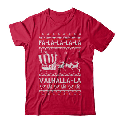 Fa La La Valhalla Viking Ship Ugly Christmas Sweater T-Shirt & Sweatshirt | Teecentury.com