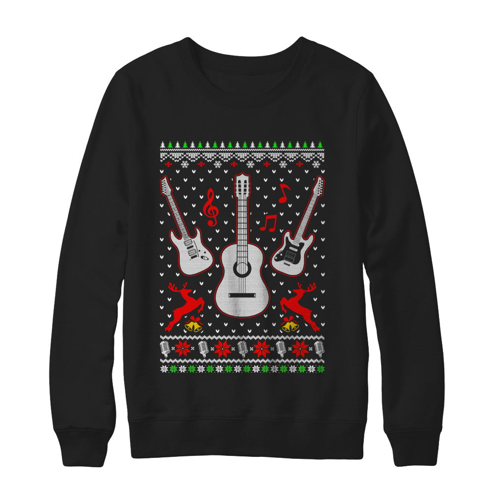 Singer Song Guitar Ugly Christmas Sweater T-Shirt & Sweatshirt | Teecentury.com