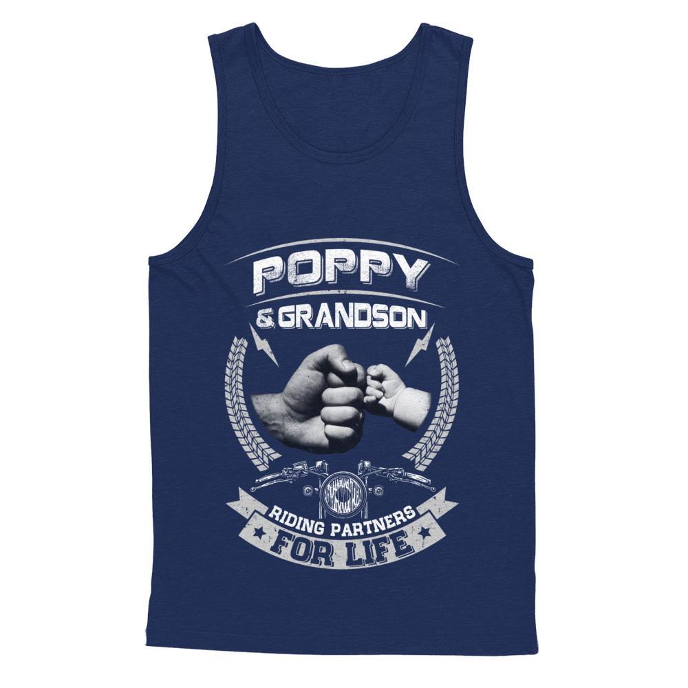 Motocross Poppy And Grandson Riding Partners For Life T-Shirt & Hoodie | Teecentury.com