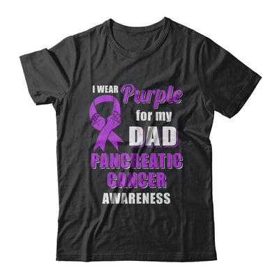 I Wear Purple For My Dad Pancreatic Cancer Son Daughter T-Shirt & Hoodie | Teecentury.com