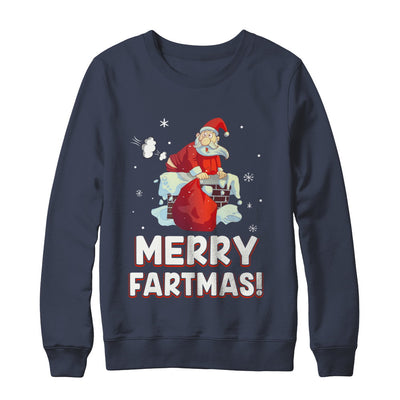 Funny Merry Fartmas Santa Claus Farting Christmas T-Shirt & Sweatshirt | Teecentury.com