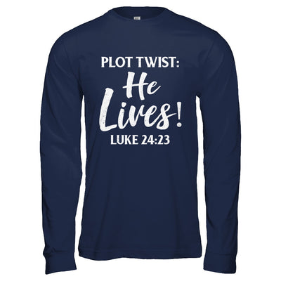 Plot Twist He Lives Christian T-Shirt & Hoodie | Teecentury.com