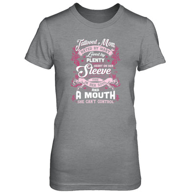 Tattooed Mom Hated By Many Loved By Plenty Heart On Her Sleeve T-Shirt & Tank Top | Teecentury.com