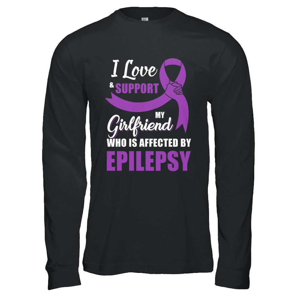 Epilepsy Awareness Support Purple Girlfriend Boyfriend T-Shirt & Hoodie | Teecentury.com