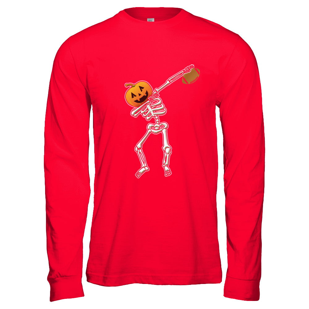 Halloween Dabbing Skeleton Football T-Shirt & Hoodie | Teecentury.com