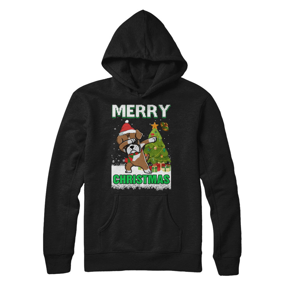 Cute Boxer Claus Merry Christmas Ugly Sweater T-Shirt & Sweatshirt | Teecentury.com