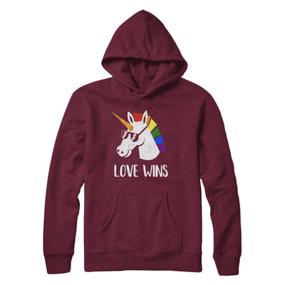 Vintage Love Wins Totally Straight Unicorn Gay LGBT Pride T-Shirt & Hoodie | Teecentury.com