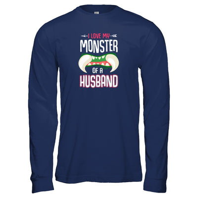 Monster Of A Husband Funny Couples Halloween T-Shirt & Tank Top | Teecentury.com