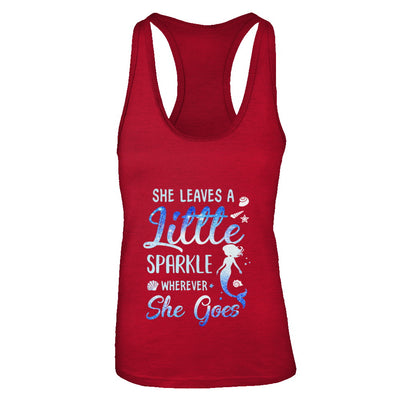 She Leaves A Little Sparkle Wherever She Goes Mermaid T-Shirt & Tank Top | Teecentury.com