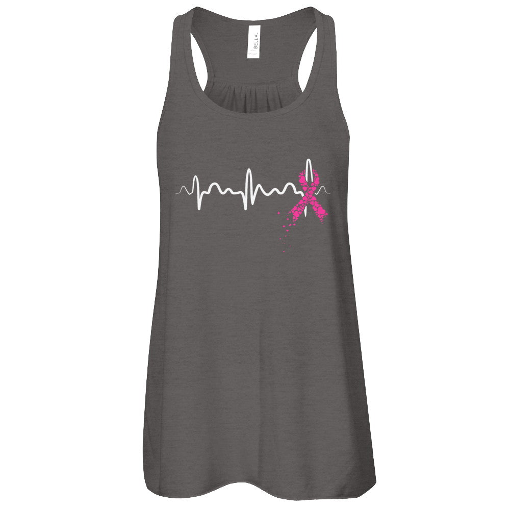 Breast Cancer Heartbeat Awareness T-Shirt & Tank Top | Teecentury.com