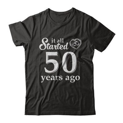 50Th Wedding Anniversary Married Couples 1972 Husband Wife T-Shirt & Hoodie | Teecentury.com