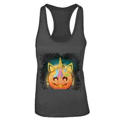 Kids Girls Unicorn Pumpkin Queen Halloween T-Shirt & Tank Top | Teecentury.com