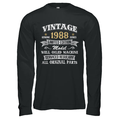 Vintage 34th Birthday Funny 1988 All Original Parts T-Shirt & Hoodie | Teecentury.com