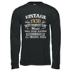 Vintage 84th Birthday Funny 1938 All Original Parts T-Shirt & Hoodie | Teecentury.com