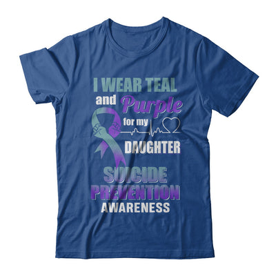 I Wear Teal Purple For My Daughter Suicide Prevention T-Shirt & Hoodie | Teecentury.com