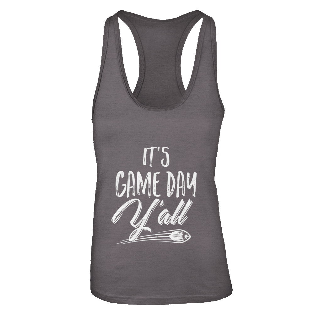 Funny It's Game Day Y'all Fan Football T-Shirt & Tank Top | Teecentury.com