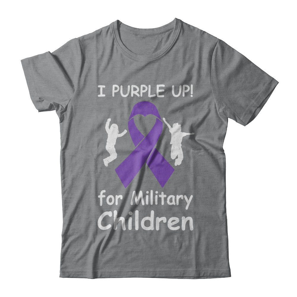 I Purple Up For Month Of The Military Child T-Shirt & Hoodie | Teecentury.com