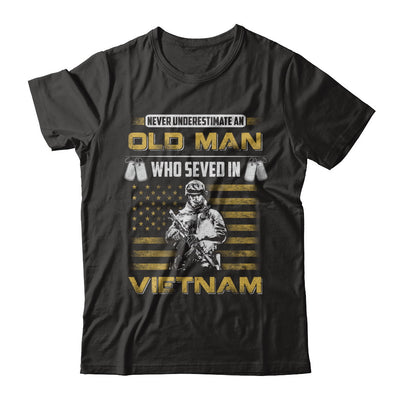 Never Underestimate An Old Man Who Served In Viet Nam T-Shirt & Hoodie | Teecentury.com