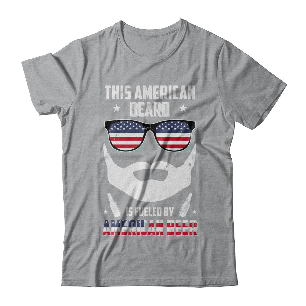 This American Beard Is Fueled By American Beer T-Shirt & Hoodie | Teecentury.com