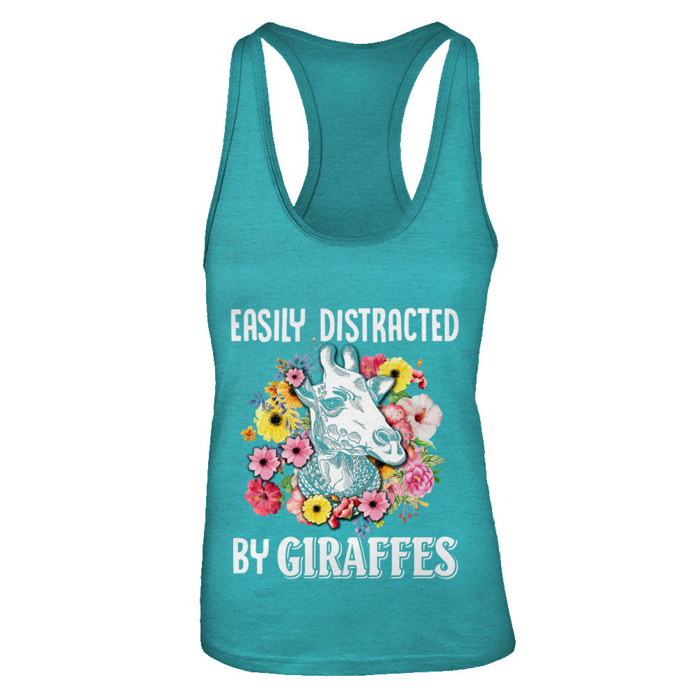 Easily Distracted By Giraffes T-Shirt & Tank Top | Teecentury.com