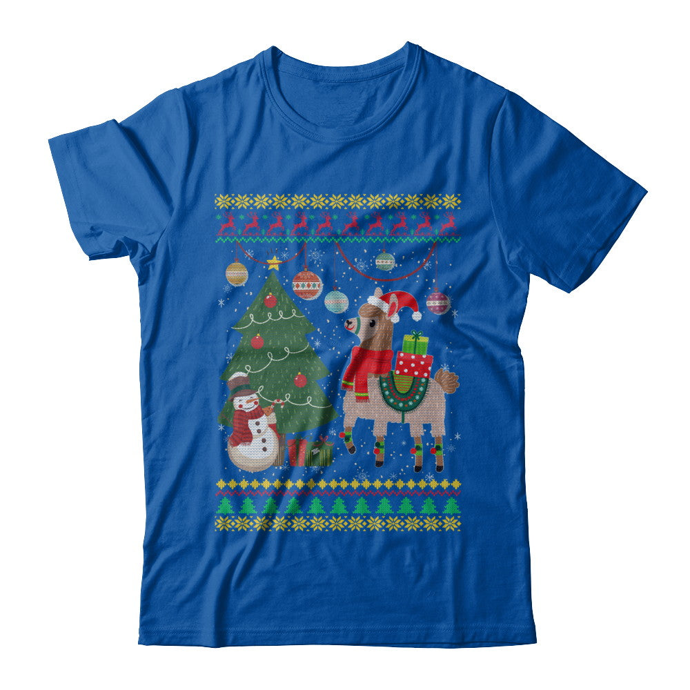 Funny Llama Christmas Cute Family Ugly Sweater T-Shirt & Sweatshirt | Teecentury.com