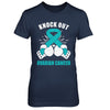 Boxing knock out Ovarian Cancer Awareness Support T-Shirt & Hoodie | Teecentury.com