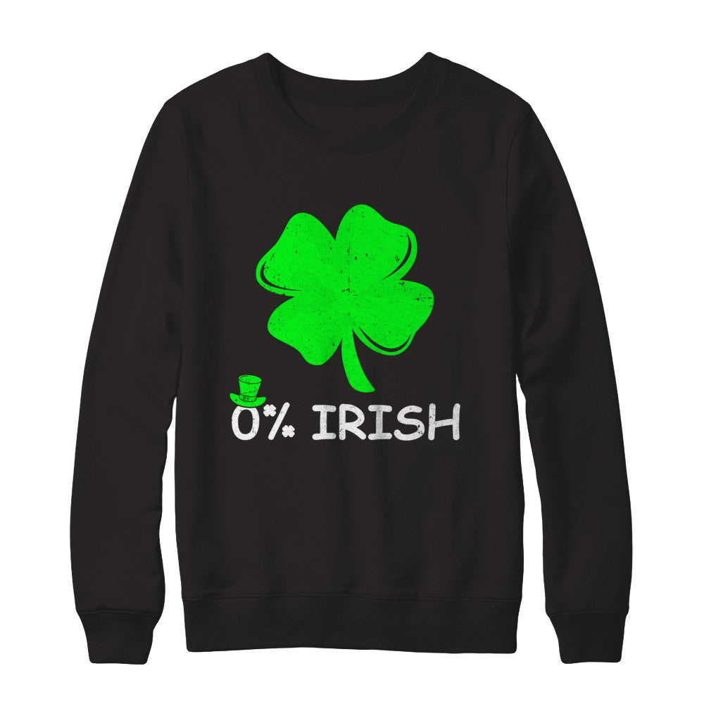 0% Irish Vintage St Patrick's Day T-Shirt & Hoodie | Teecentury.com