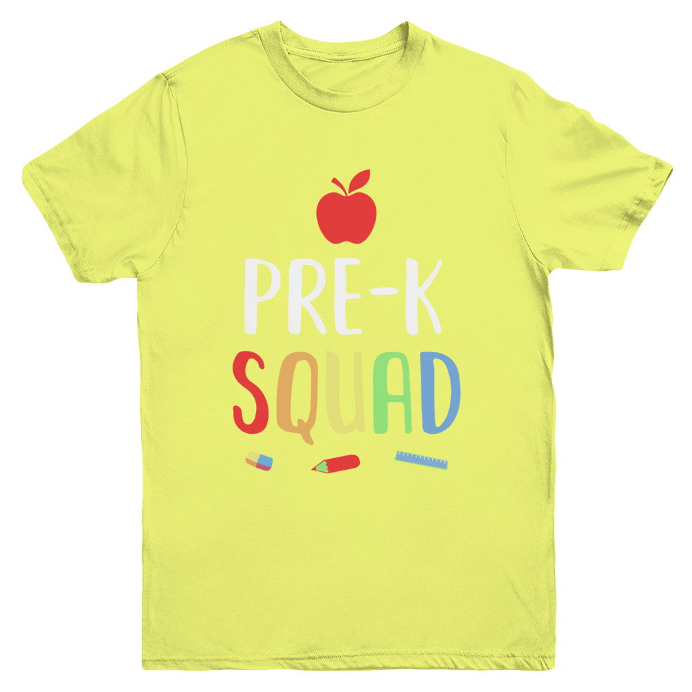 Pre-K Preschool Squad Back To School Teacher Gift Youth Youth Shirt | Teecentury.com