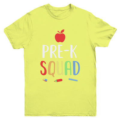 Pre-K Preschool Squad Back To School Teacher Gift Youth Youth Shirt | Teecentury.com