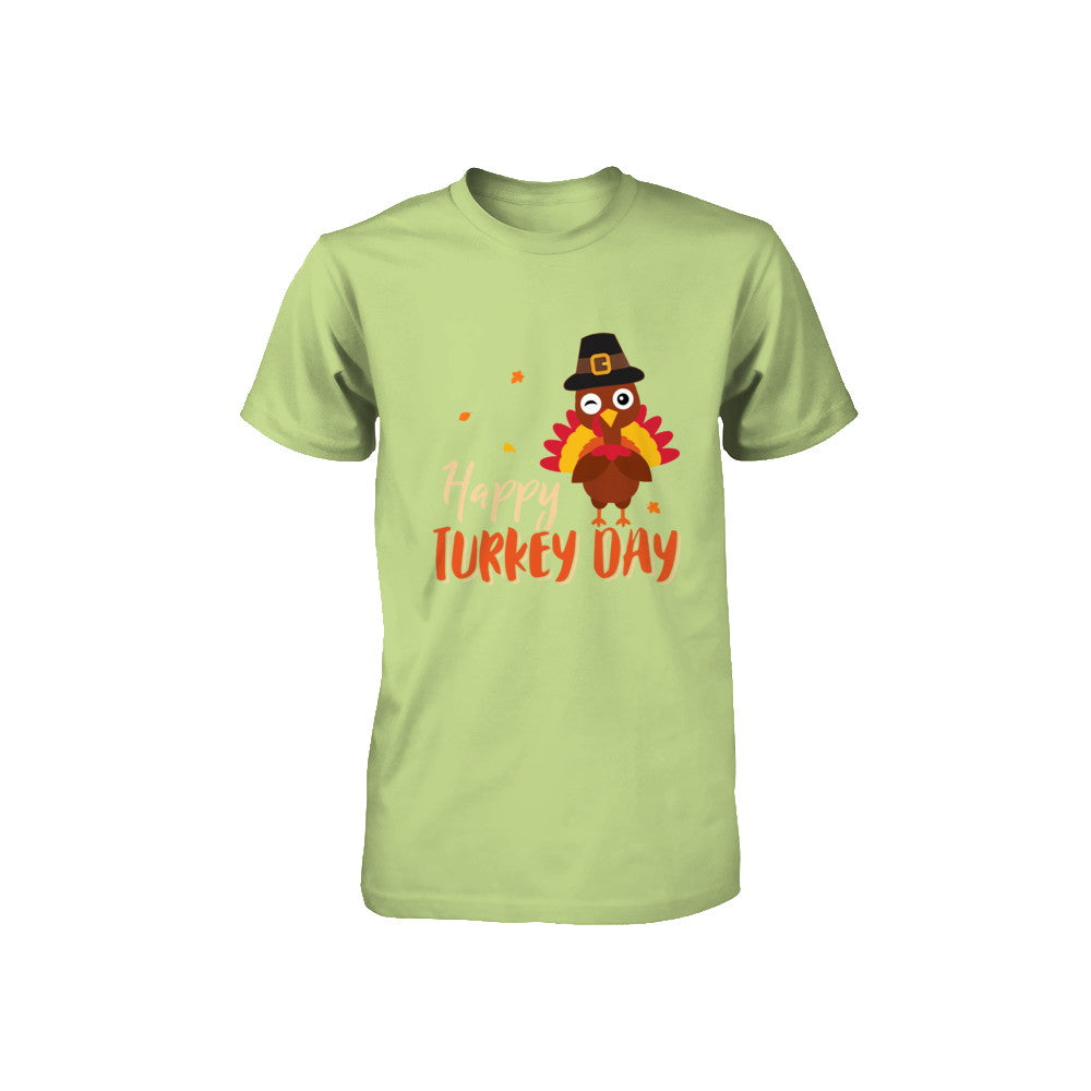 Happy Turkey Day Funny Thanksgiving Gift Youth Youth Shirt | Teecentury.com