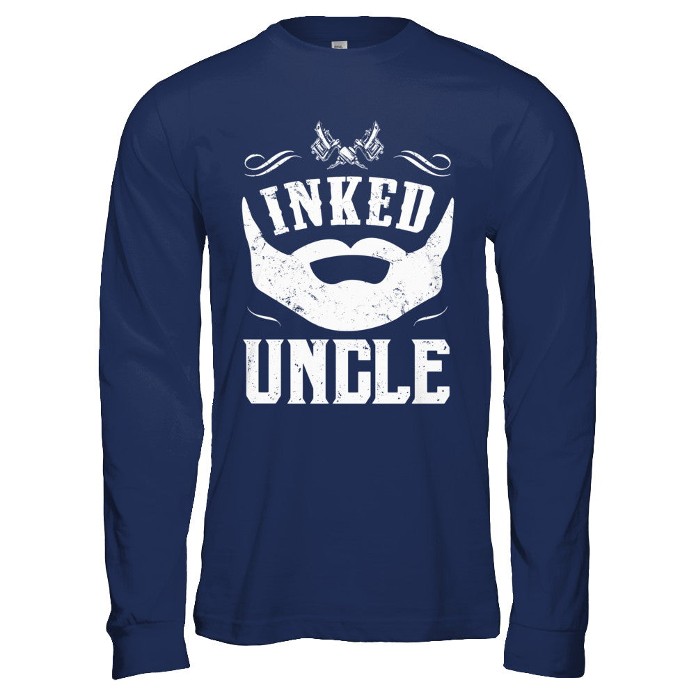 Inked Uncle Bearded Man Tattooed Tattoos T-Shirt & Hoodie | Teecentury.com