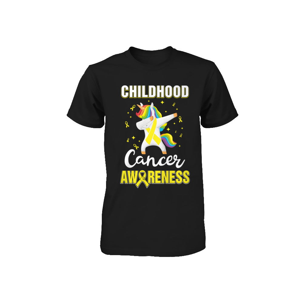 Inspirational Childhood Cancer Awareness Unicorn Support Youth Youth Shirt | Teecentury.com