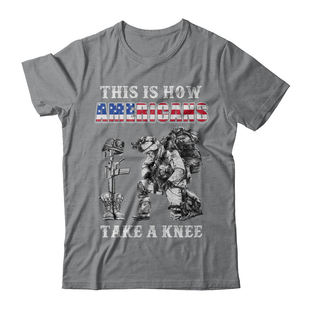 Veteran This Is How Americans Take A Kneel T-Shirt & Hoodie | Teecentury.com