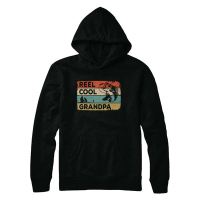 Vintage Reel Cool Grandpa Fish Fishing Fathers Day T-Shirt & Hoodie | Teecentury.com