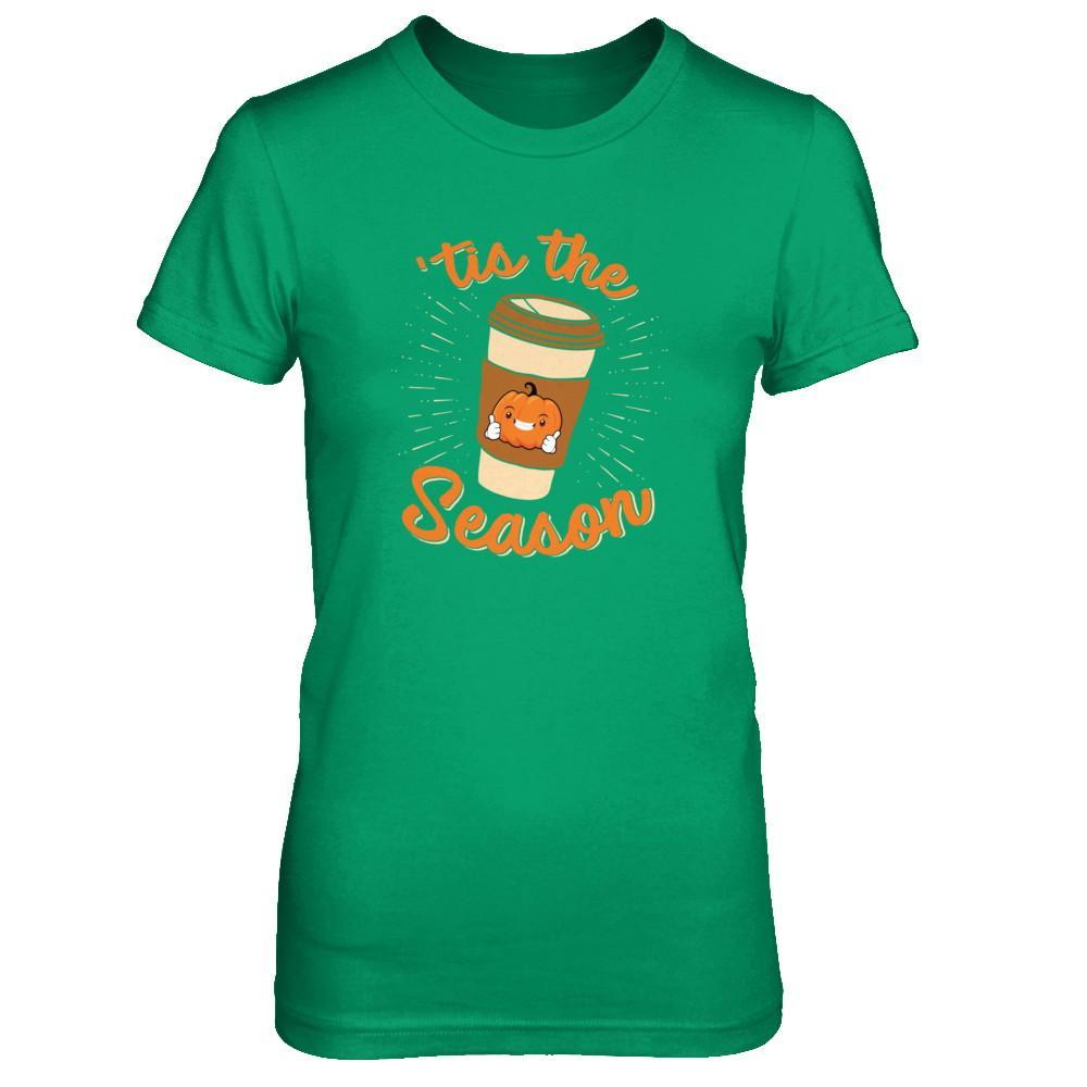 Autumn Fall Pumpkin Spice Coffee Tis The Season Mom Shirt & Tank Top -  Teecentury.com