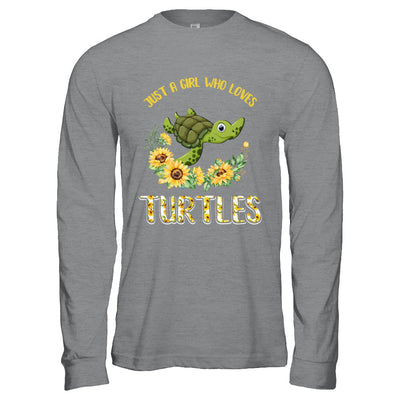 Just A Girl Who Loves Turtles And Sunflowers T-Shirt & Hoodie | Teecentury.com