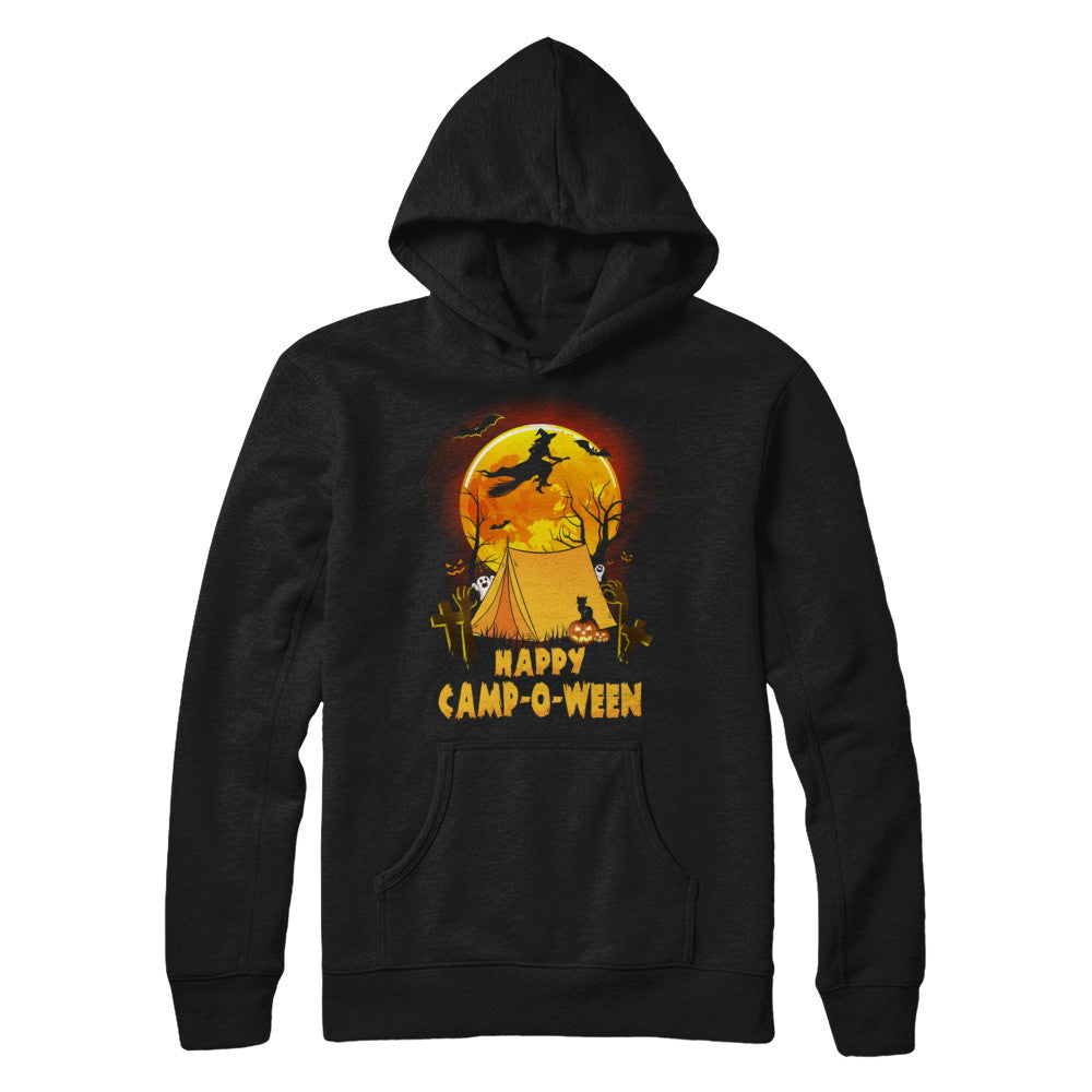 Happy Camp-O-Ween Funny Halloween Camping T-Shirt & Hoodie | Teecentury.com