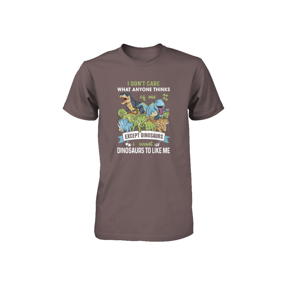 I Don't Care Except Dinosaurs Want Dinosaurs To Like Me Youth Youth Shirt | Teecentury.com