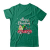 Golden Retriever Rides Red Truck Christmas Pajama T-Shirt & Sweatshirt | Teecentury.com