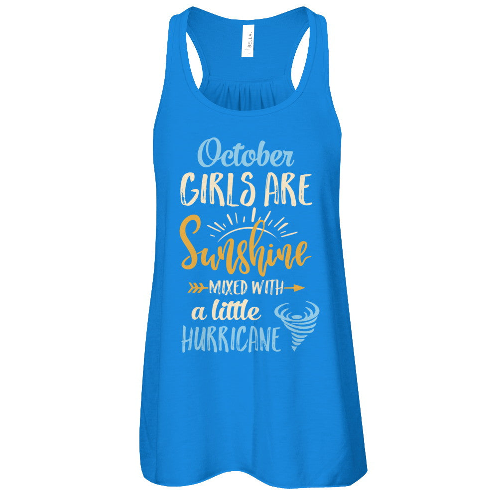 October Girls Birthday Sunshine Mixed Little Hurricane T-Shirt & Tank Top | Teecentury.com