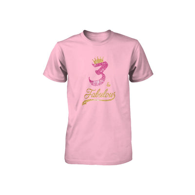 3Th And Fabulous Three Birthday Youth Youth Shirt | Teecentury.com