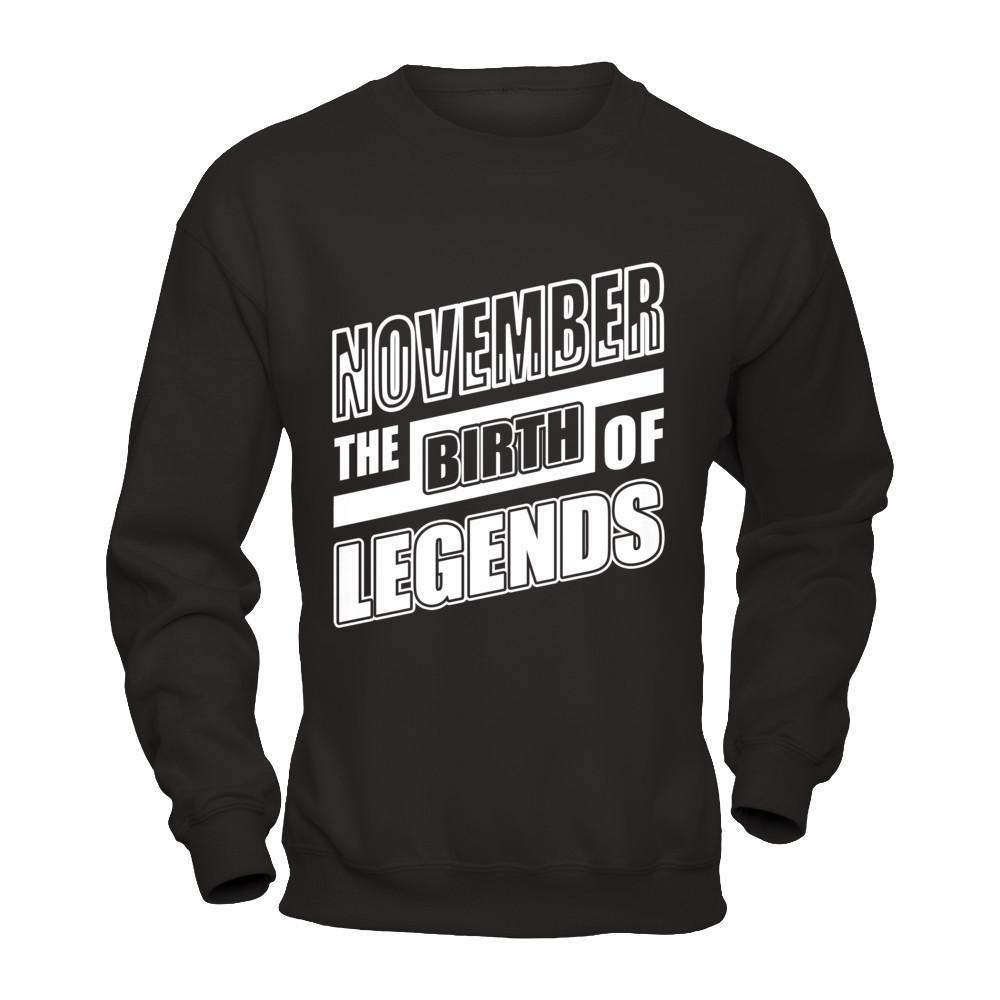 November The Birth Of Legends T-Shirt & Hoodie | Teecentury.com