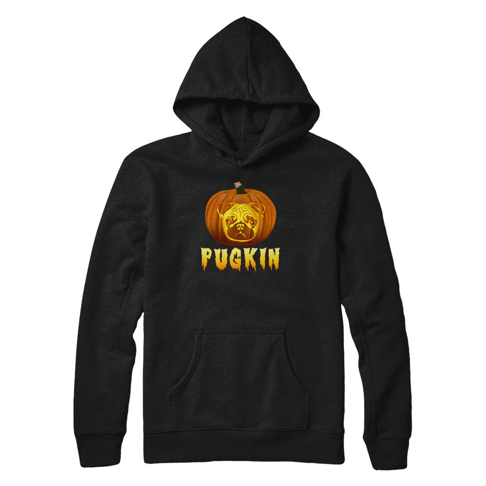 Pugkin Funny Pumpkin Pug Halloween T-Shirt & Hoodie | Teecentury.com