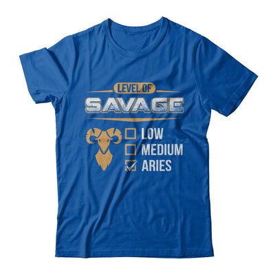 Level Of Savage Aries T-Shirt & Hoodie | Teecentury.com