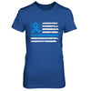 Blue Ribbon Colon Cancer Awareness US Flag T-Shirt & Hoodie | Teecentury.com
