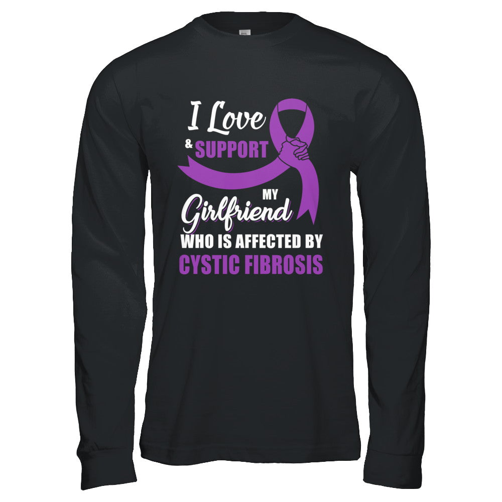 Cystic Fibrosis Awareness Support Purple Girlfriend Boyfriend T-Shirt & Hoodie | Teecentury.com