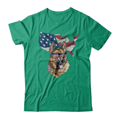 Funny Patriot German Shepherd Dog 4Th Of July American Flag T-Shirt & Hoodie | Teecentury.com