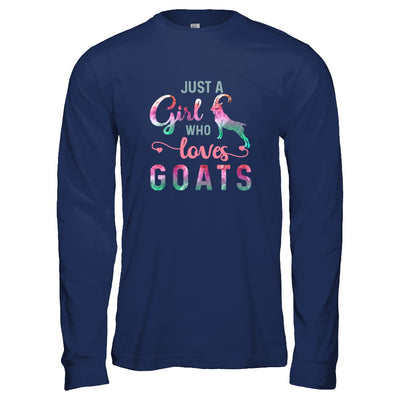 Just A Girl Who Loves Goats Goat Lover T-Shirt & Tank Top | Teecentury.com