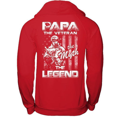 Papa The Veteran The Myth The Legend T-Shirt & Hoodie | Teecentury.com